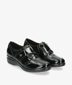 Zapatos confort Pitillos 10025 en negro