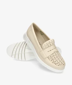 Zapatos confort Pitillos 20304 en beige