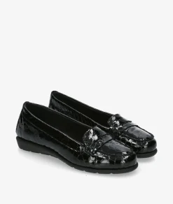 Zapatos confort St. Gallen ABRIL 20-10-15539 en coco negro