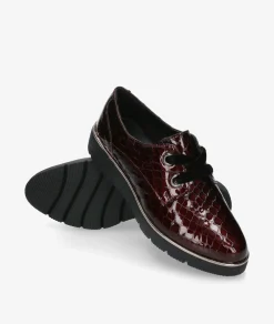 Zapatos confort St. Gallen ADELE 18-10-11727 en coco burdeos