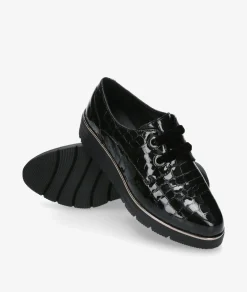 Zapatos confort St. Gallen ADELE 18-10-11727 en coco negro