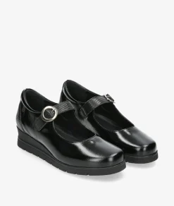 Zapatos confort Valeria´s 1522 en charol negro