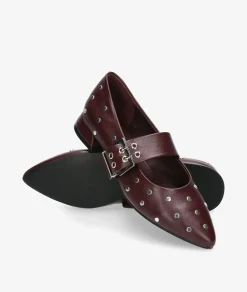 Zapatos de vestir D'angela 29003 en burdeos