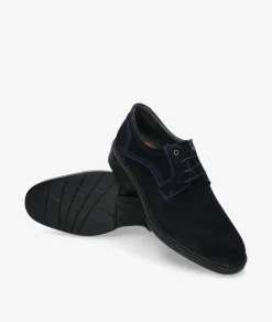 Zapatos de vestir LUISETTI 28704 ST en serraje azul