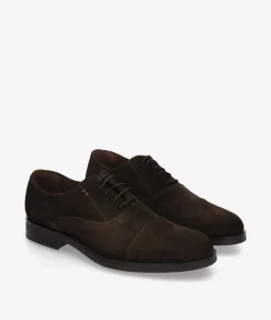 Zapatos de vestir pabloochoa.shoes 7012 en serraje marrón