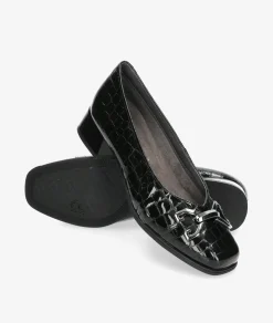 Zapatos de vestir Pitillos 10113 en charol negro