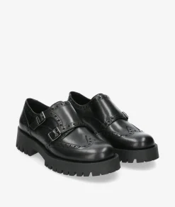 Zapatos inglés EVA PARIS 27906 en negro