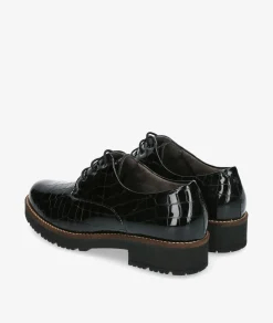 Zapatos inglés Pitillos 10771 en charol negro