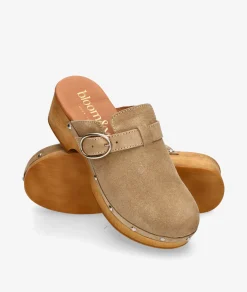 Zuecos bloom&you ABELIA en serraje taupe