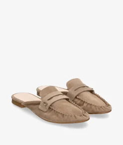 Zuecos bloom&you BETH en serraje taupe