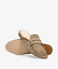 Zuecos bloom&you BETH en serraje taupe